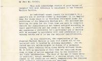  Letter from US War Department – Office Chief Chemical Warfare Department Regarding Milton’s Orchin’s Inquiry of Enlisting in the US Army’s Chemical Warfare Service