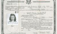 U.S. Certificate of Naturalization - Gertrud Susan Freudenthal