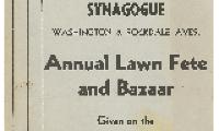 Kneseth Israel/Washington Avenue Synagogue - Annual Lawn Fete and Bazaar - 1957