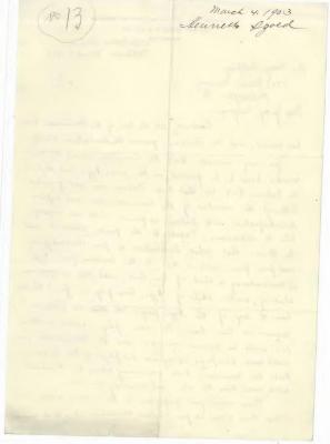 Letter from Henrietta Szold to Hon. Mayer Sulzberger Regarding a Book on Maimonides 