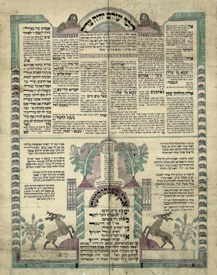 Lezecher Olam Yihyeh Tzaddik – Memorial Tablet for Rabbi Shachna Isaacs of Cincinnati, Ohio