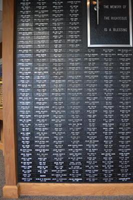 Temple Sholom Memorial Board Photographs