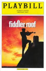 Playbill for Fiddler on the Roof at the Aronoff Center (Cincinnati, OH)
