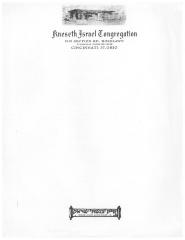 Letterhead for Kneseth Israel Congregation