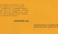 Agudath Israel of America (New York, New York) - Contribution Receipt (no. G 462), 1980