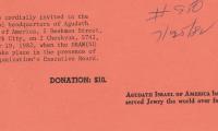 Agudath Israel of America (New York, New York) - Contribution Receipt (no. C3), 1982