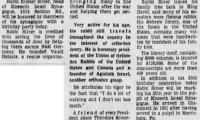 Article Regarding 85th Birthday Celebration of Rabbi Eliezer Silver in 1966