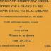 Cincinnati Hebrew Day Schools (Cincinnati, OH) - Raffle Ticket (nos. 794-799) for Scholarship Fund Raffle, 1972
