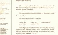 The Cincinnati Eruv (Cincinnati, OH) - Letter of Solicitation, 1993