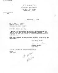 Congregation Yeshuos Chaim (Brooklyn, NY) - Letter re: Ad placed in Annual Journal, 1983
