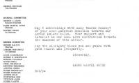 Congregation Yeshuos Chaim (Brooklyn, NY) - Letter re: Ad placed in Annual Journal, 1986