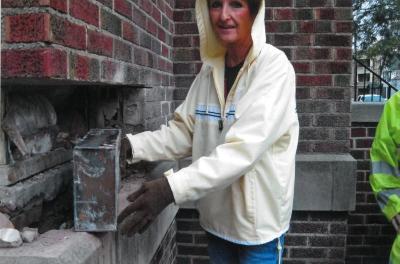 Photographs of the Extraction of the Time Capsule during the 100th Anniversary Celebration of Beth Israel Congregation, 2011 (Hamilton, Ohio) 