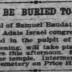 Article Regarding Death of Cantor Samuel Baudat of Adath Israel Congregation (Cincinnati, Ohio) in 1897