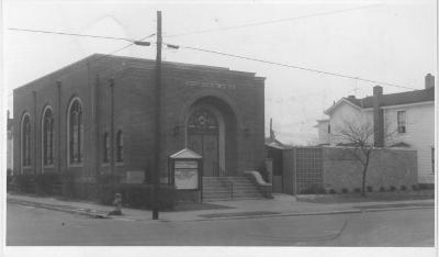Photograph of Exterior of Beth Israel Synagogue, 1961 (Hamilton, Ohio)
