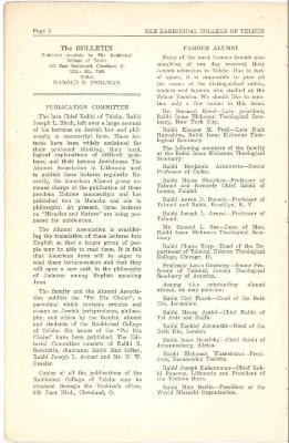 Bulletin of the Rabbinical College of Telshe, Vol I - Issue 1 - Telshe Yeshiva (Cleveland, Ohio)