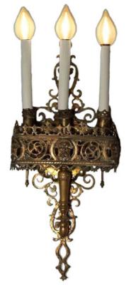 Wall sconces from Congregation Tifereth Israel (Columbus, Ohio)