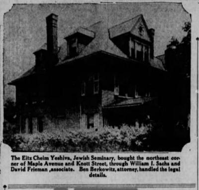 Articles Regarding New Building for Yeshiva Etz Chaim, Cincinnati, Ohio - 1933