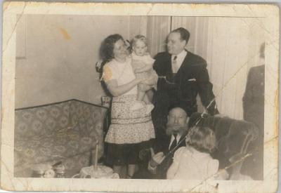 Picture of Rabbi Eleizer Silver at his Grandson Gerson’s 1st Birthday Party, 1950