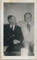Picture of Rabbi Eliezer Silver and Unidentified Individual