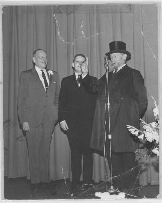 Photographs from the Bar Mitzvah of Gerson Silver, Grandson of Rabbi E. Silver, 1965