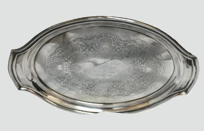 Silver Tray Presented to Milton Orchin on his Retirement as Head of the University of Cincinnati Chemistry Department, 1962
