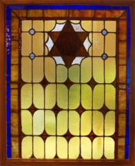 Leaded Stained Glass Window from Beth Israel Congregation, Philadelphia, PA