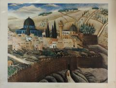 "Jerusalem," Print of Original Work by Reuven Rubin, 1923