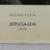 "Jerusalem," Print of Original Work by Reuven Rubin, 1923