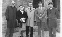 Photograph of Participants at the Arthur Beerman Center Cornerstone Ceremony, 1973