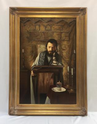 Painting of Jewish Man Reading