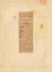 Newspaper Clipping regarding the A. Z. A. Detroit-Windsor Council hosting the Sixth Annual International Tournament, 1930