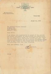 Letter to the Detroit-Windsor Council from the Supreme Advisory Council of the Order of Aleph Zadik Aleph, 1930