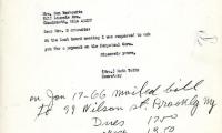 Letter from Kneseth Israel to Mrs. Ben Berkowitz concerning payments for Perpetual Care, April 13, 1964