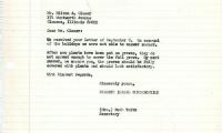 Letter from Kneseth Israel to Milton Glaser concerning grave upkeep, October 30, 1966
