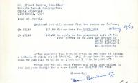 Letter from Lena Berkowitz to Kneseth Israel concerning dues,  September 17, 1963