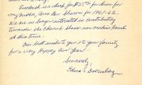 Letter from Edna Doenberg to Kneseth Israel concerning dues, September 24, 1962