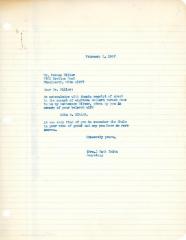 Letter from Kneseth Israel to Herman Miller concerning a donation, February 5, 1967