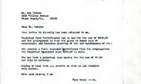 Letter from Kneseth Israel to Abe Ostraw concerning Perpetual Care Certificates, November 11, 1968
