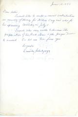 Letter from Dorothy Schulzinger to Kneseth Israel concerning a donation, June 15, 1973