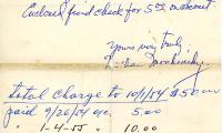 Letter from Nathan Moschinsky to Kneseth Israel concerning a statement, September 26, 1954