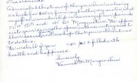 Letter from Hannah Morgenstern to Kneseth Israel concerning a grave reservation, September 12, 1965