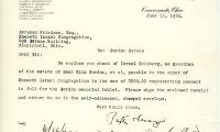 Letter from Seasongood to Kneseth Israel concerning a memorial tablet, June 13, 1930