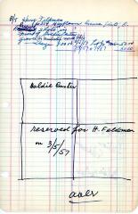 Jacob Galinkin's cemetery account statement, begins with September 21, 1949