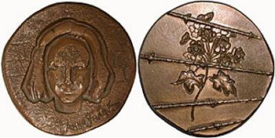 Bronze Medal Commemorating Anne Frank