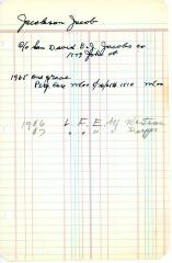 Jacob Jacobson's cemetery account statement from Kneseth beginning in 1965