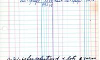 Jacob Jacobson's cemetery account statement from Kneseth Israel beginning February 23, 1965