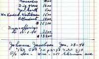 Samuel Jacobson's cemetery account statement from Kneseth Israel beginning May 23, 1944