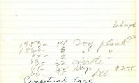 Eli Meitus's cemetery account statement from Kneseth Israel, beginning in 1959