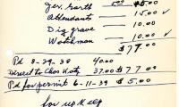 Anna Moiger's cemetery account statement from Kneseth Israel, beginning August 21, 1938