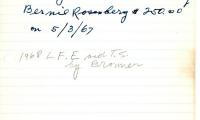Abraham Nathan's cemetery account statement from Kneseth Israel, beginning April 11, 1967